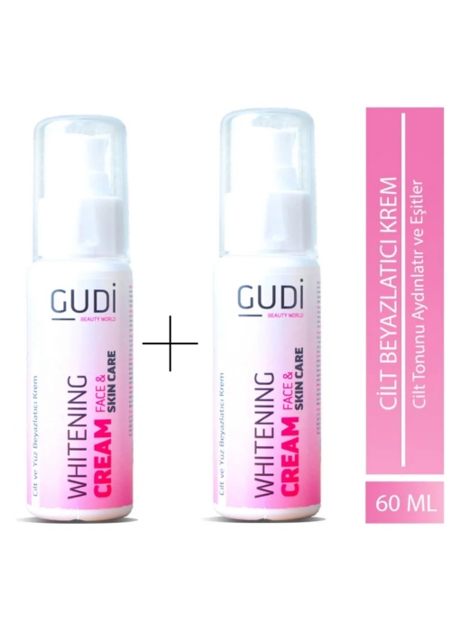 GUDİ Ton Eşitleyici, ve Cilt Beyazlatıcı Krem 60 ml x 2