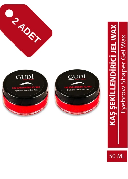 GUDİ Kaş Sabitleyici Jel Wax 50 ml x2 Adet